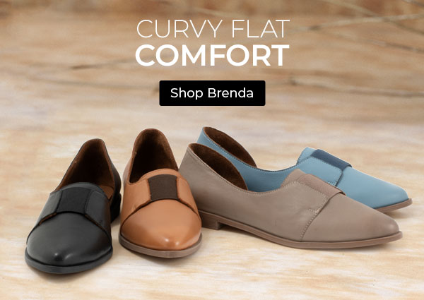 Curvy Flat Comfort. Shop Brenda.