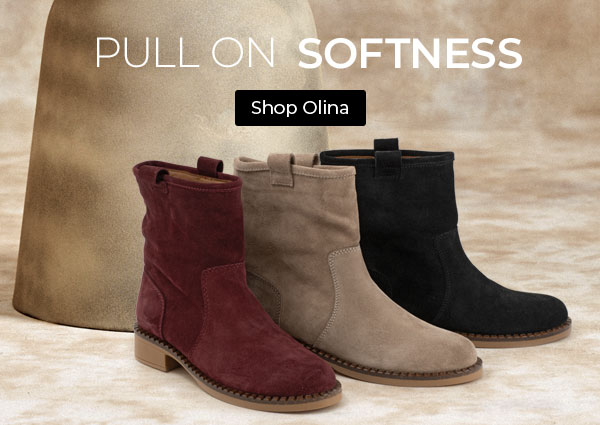 Pull On Softness. Shop Olina.